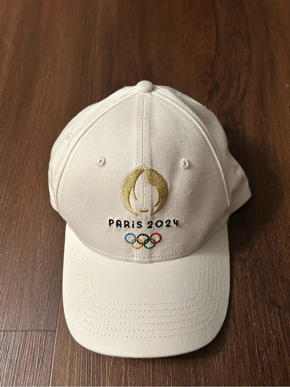Paris 2024 Olympics Off White Cap Adult OS